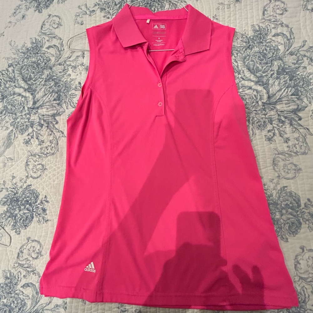 Adidas Puremotion Women's Pink Sleeveless Golf Top Size M. NWOT.